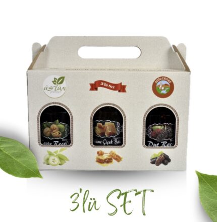 3’lü Set – Bal, Ceviz ve Dut Reçeli